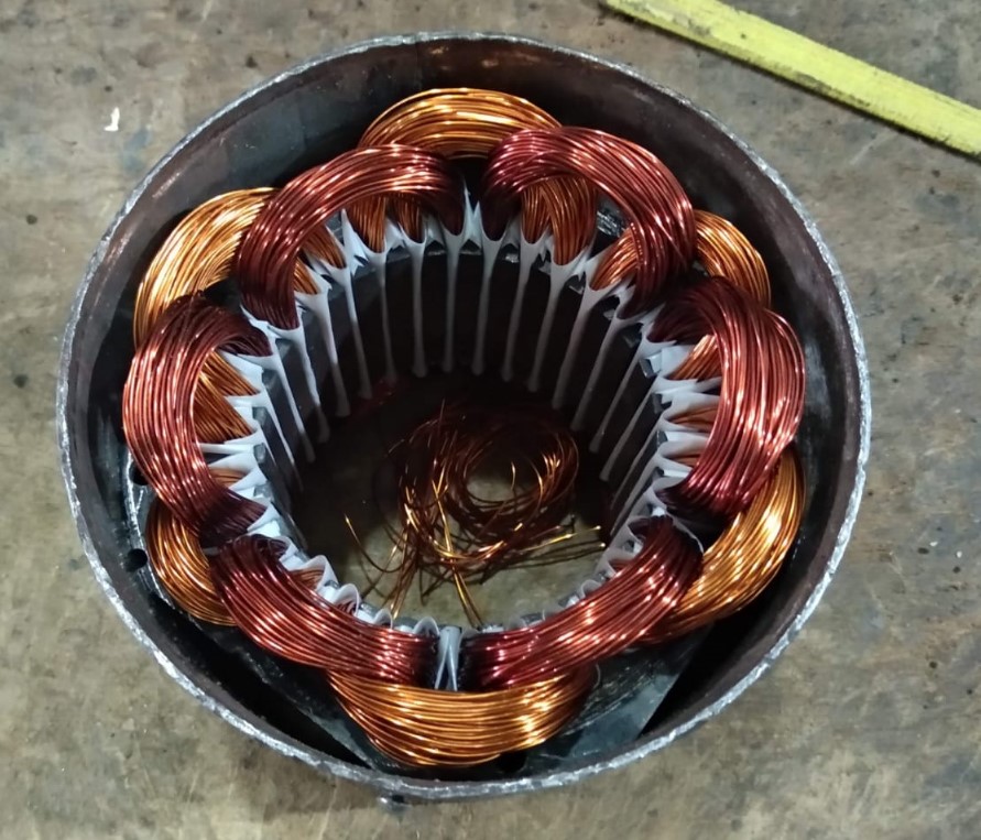 Rebobinagem de motor